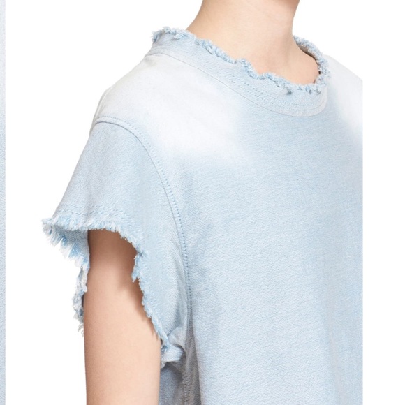IRO Frayed Edge Denim Top - Picture 3 of 6